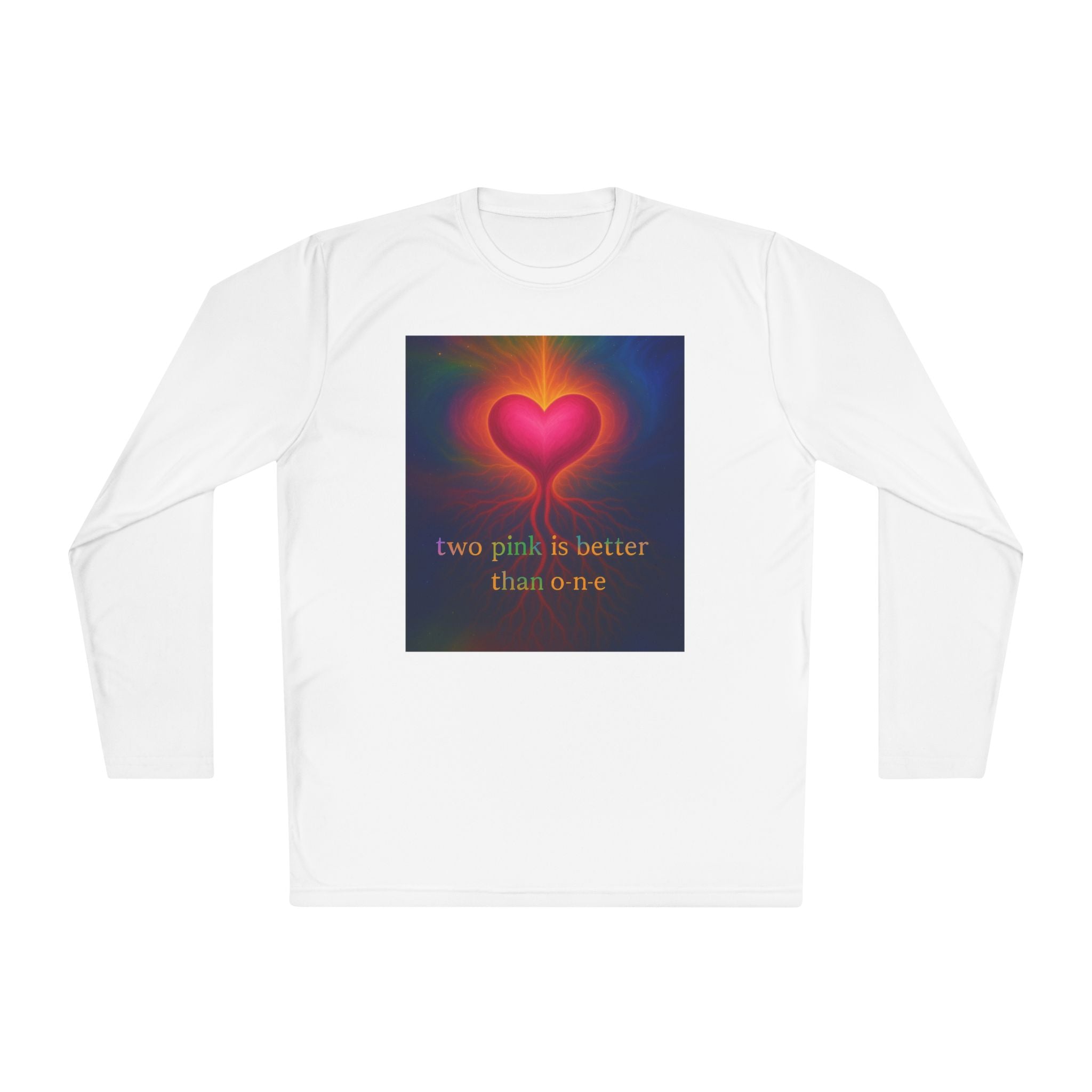Heartwarming Long Sleeve Tee - Two Pink Is Better Than One, Unisex Gift, Casual Wear, Love Shirt, Valentine's Day Apparel