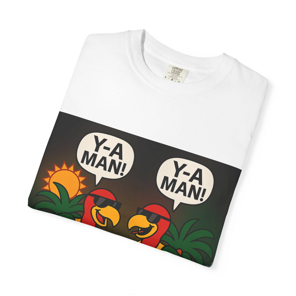 Colorful Parrot Graphic T-Shirt, Fun Tropical Tee, Casual Summer Shirt, Gift for Nature Lovers, Unisex Beachwear