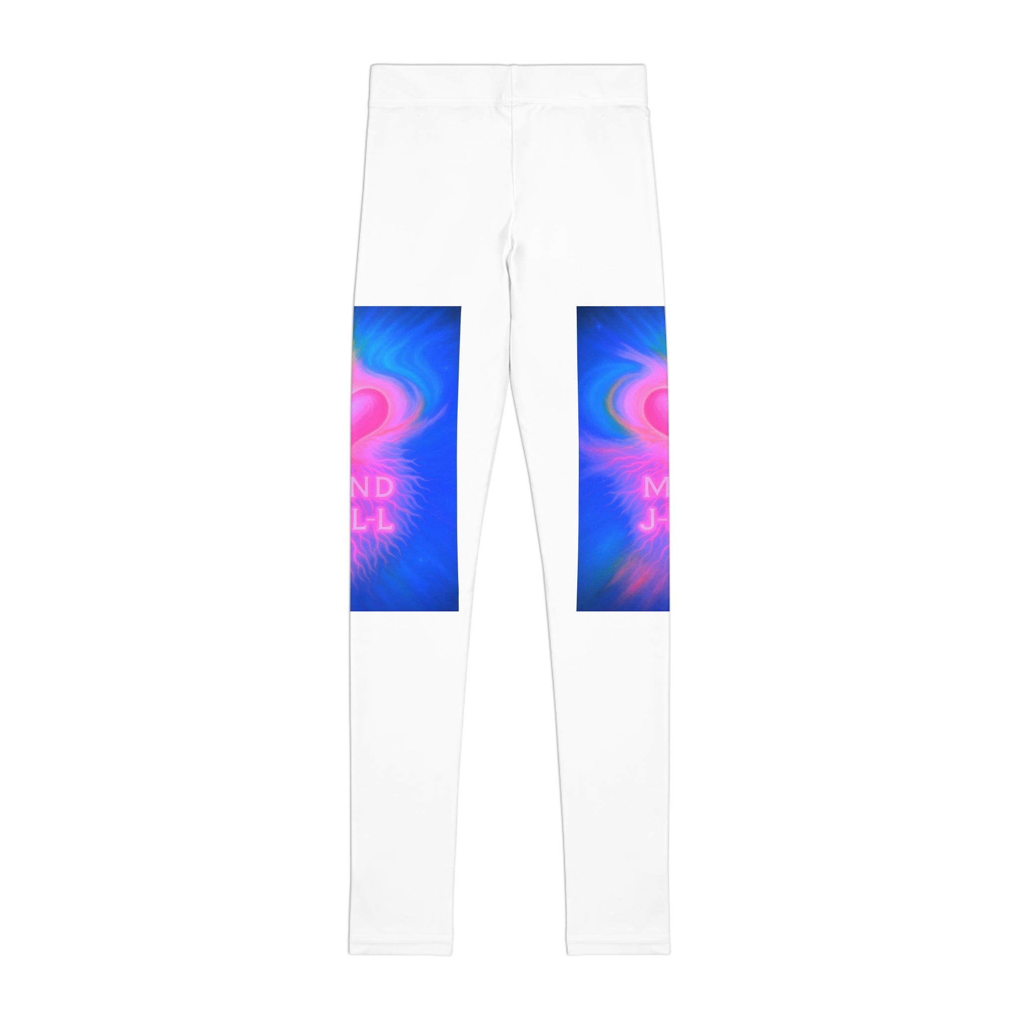 Colorful Youth Leggings - 'Mind Jell' Graphic Design