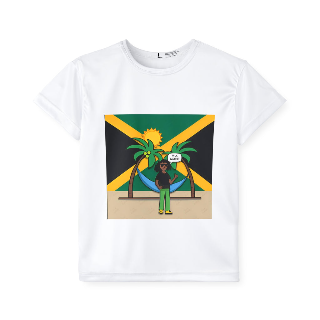 Jamaican Vibes Kids Sports Jersey, Youth Athletic Shirt, Summer Sports Tee, Travel Gift, Island Life Jersey, Kids Beachwear