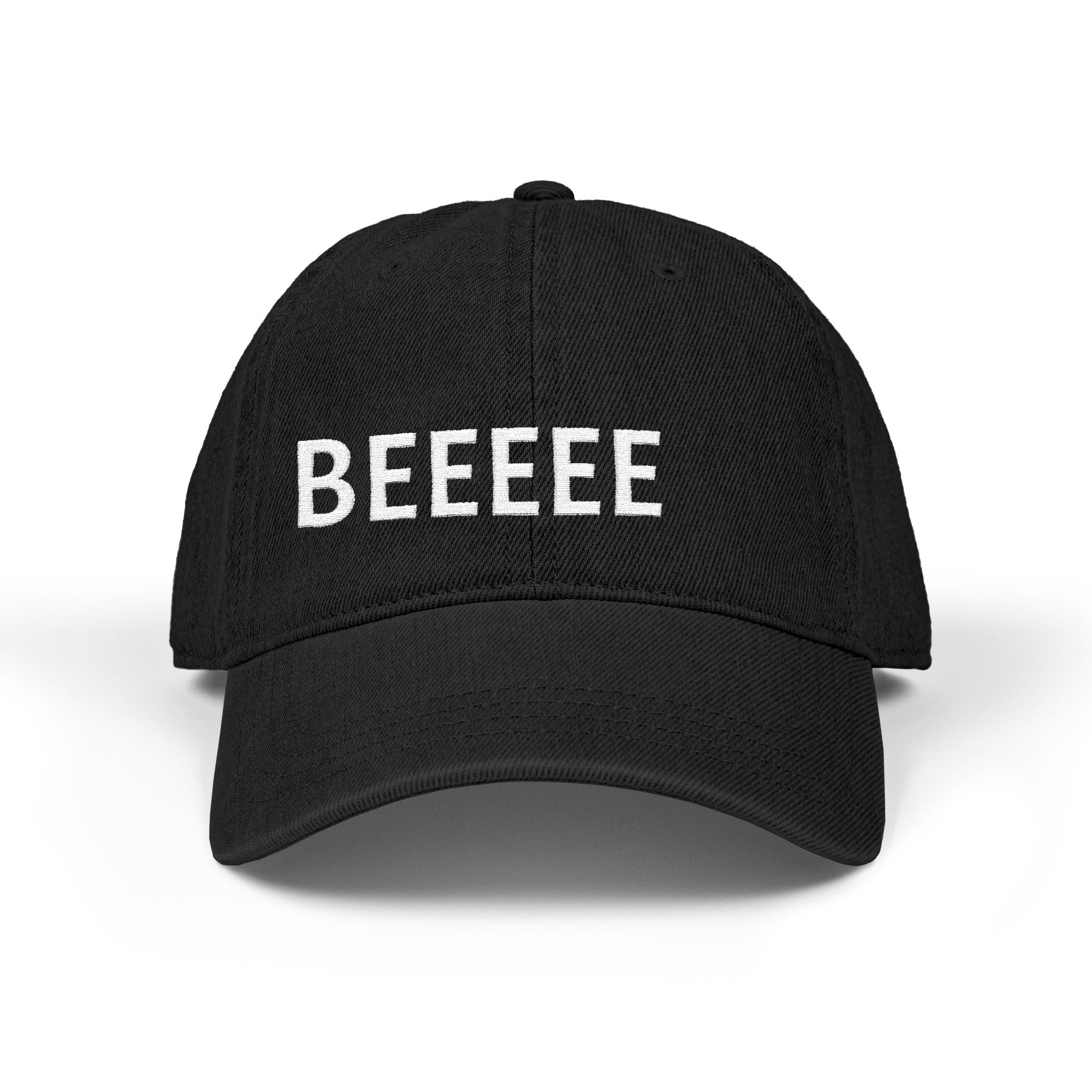 Embroidery Denim Hat with Fun 'BEEEEE' Design, Trendy Baseball Cap, Perfect Gift for Friends, Casual Wear, Summer Accessories