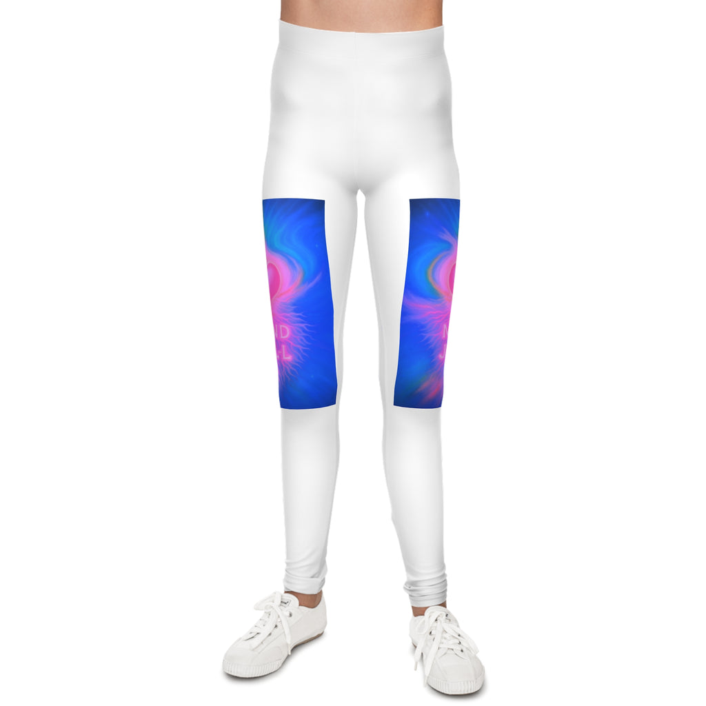 Colorful Youth Leggings - 'Mind Jell' Graphic Design