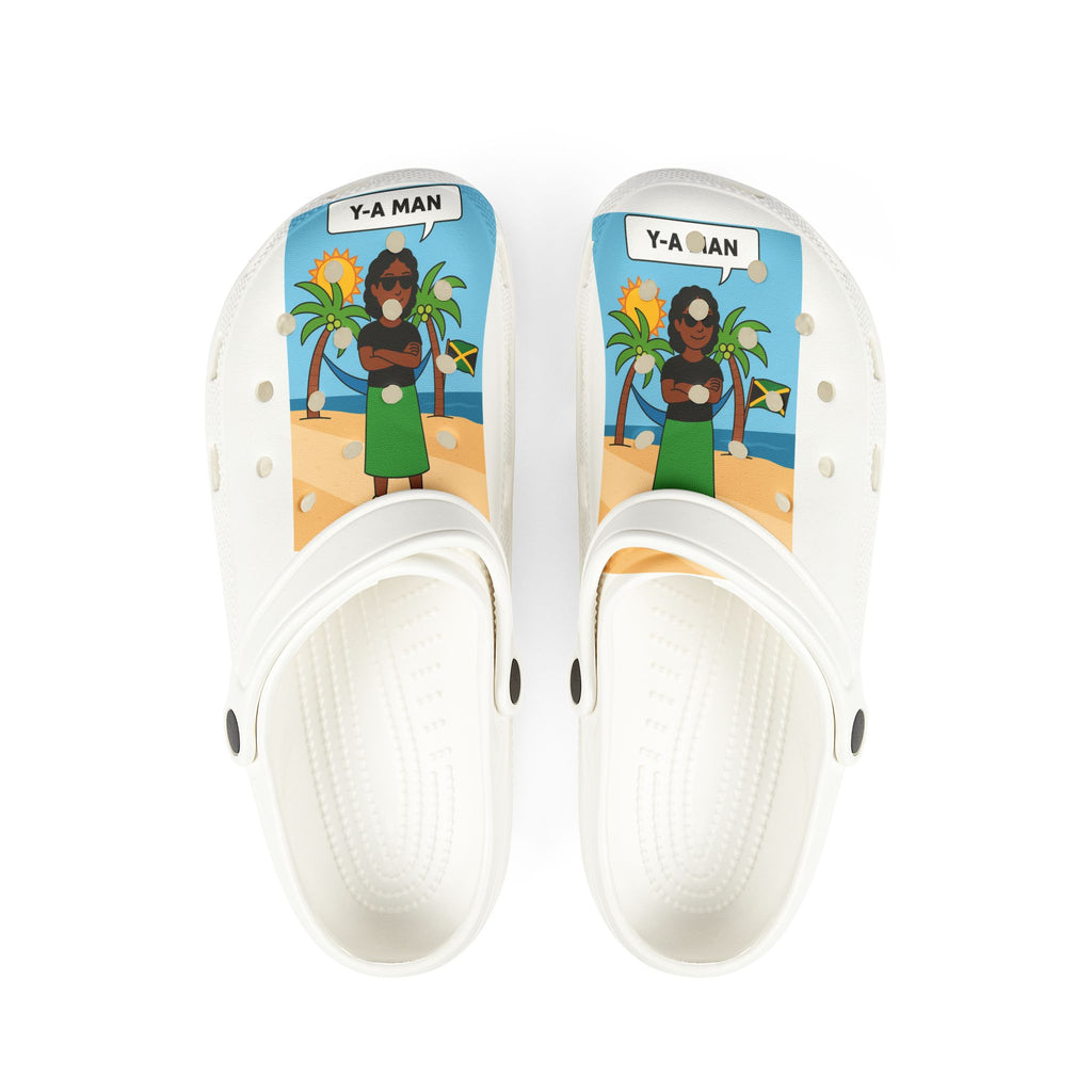 Fun Cartoon EVA Foam Shoes - Y-A Man Design, Beachwear, Casual Footwear, Unique Gifts, Iconic Summer Style