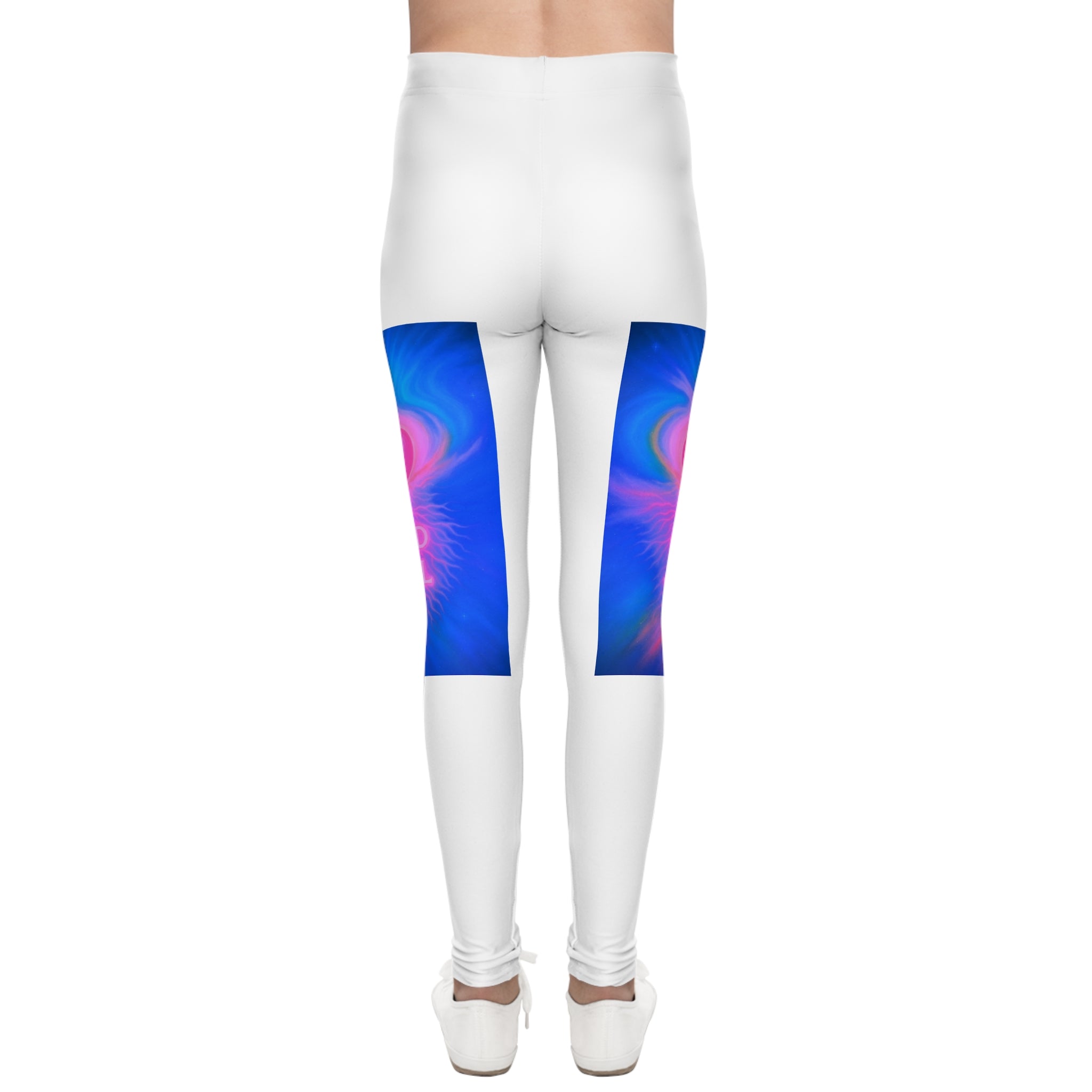 Colorful Youth Leggings - 'Mind Jell' Graphic Design