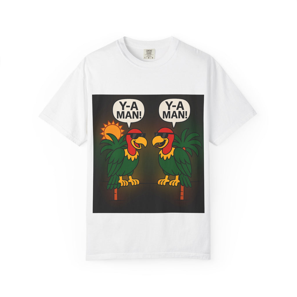 Colorful Parrot Graphic T-Shirt, Fun Tropical Tee, Casual Summer Shirt, Gift for Nature Lovers, Unisex Beachwear