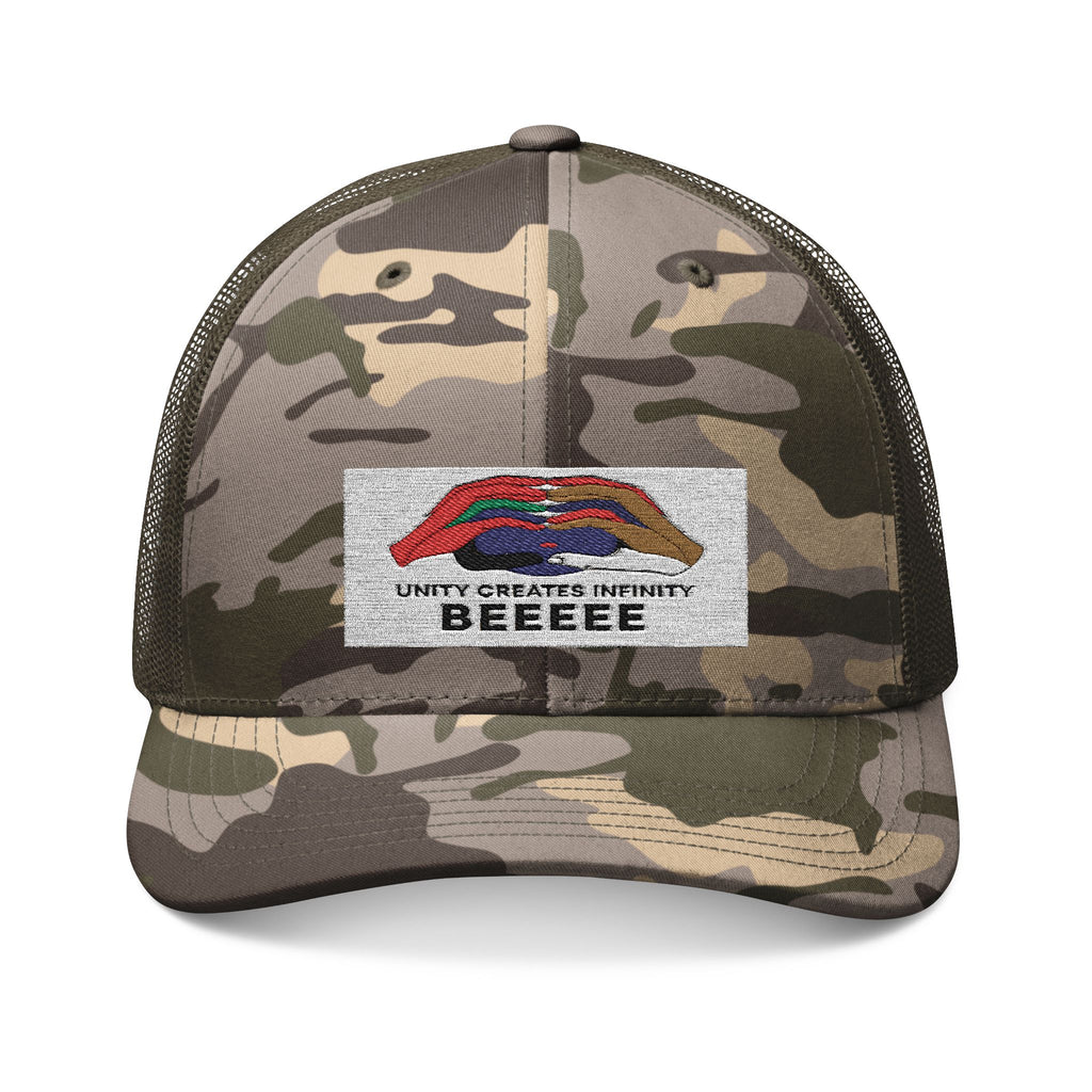 Camouflage Embroidered Trucker Hat | Outdoor Adventure Gear, Casual Style, Unique Gift for Him, Military-Inspired Headwear, Summer Fashion