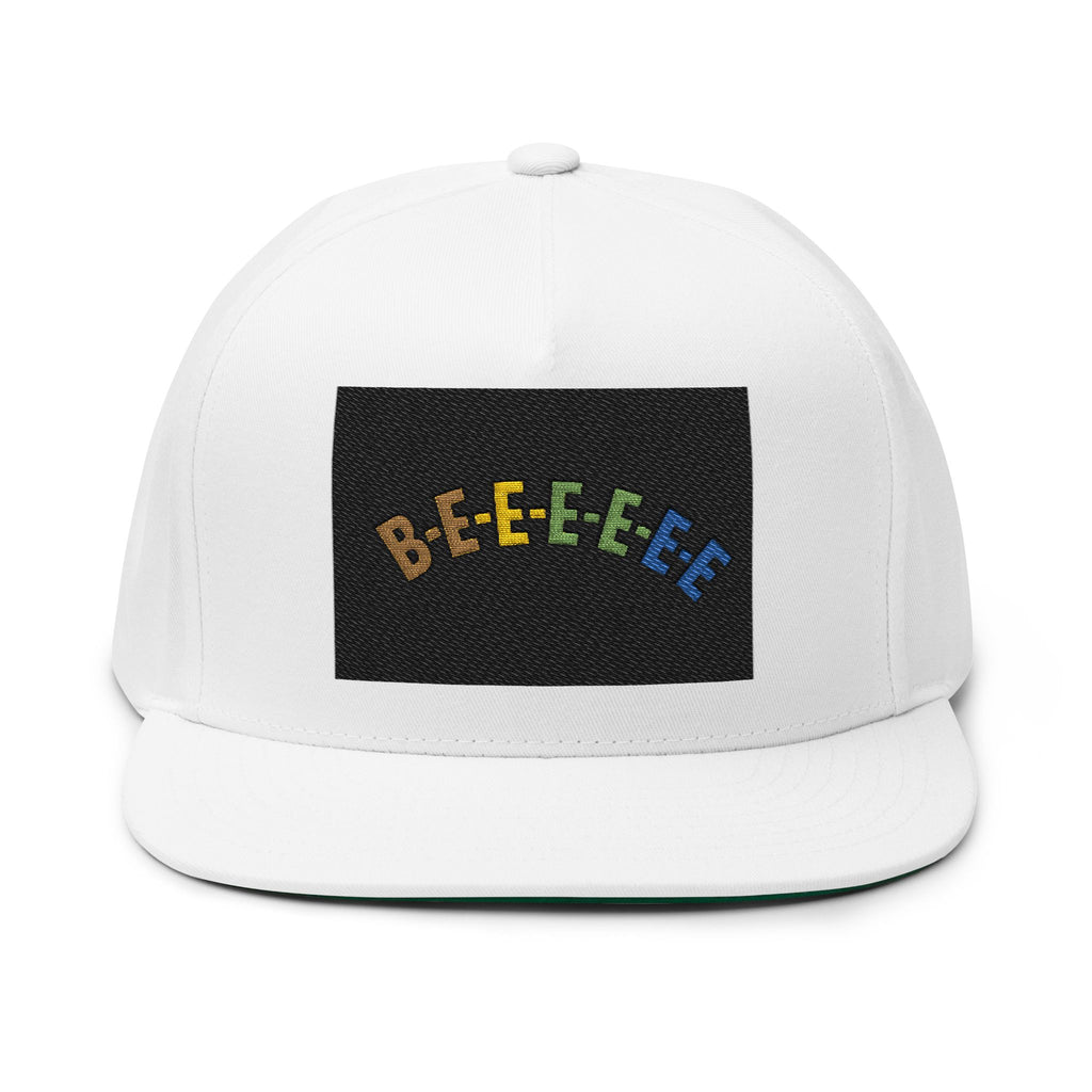 Colorful Flat Bill Cap - Embroidered Fun Cap for Festivals, Casual Wear, Gifts, Birthday, and Everyday Style