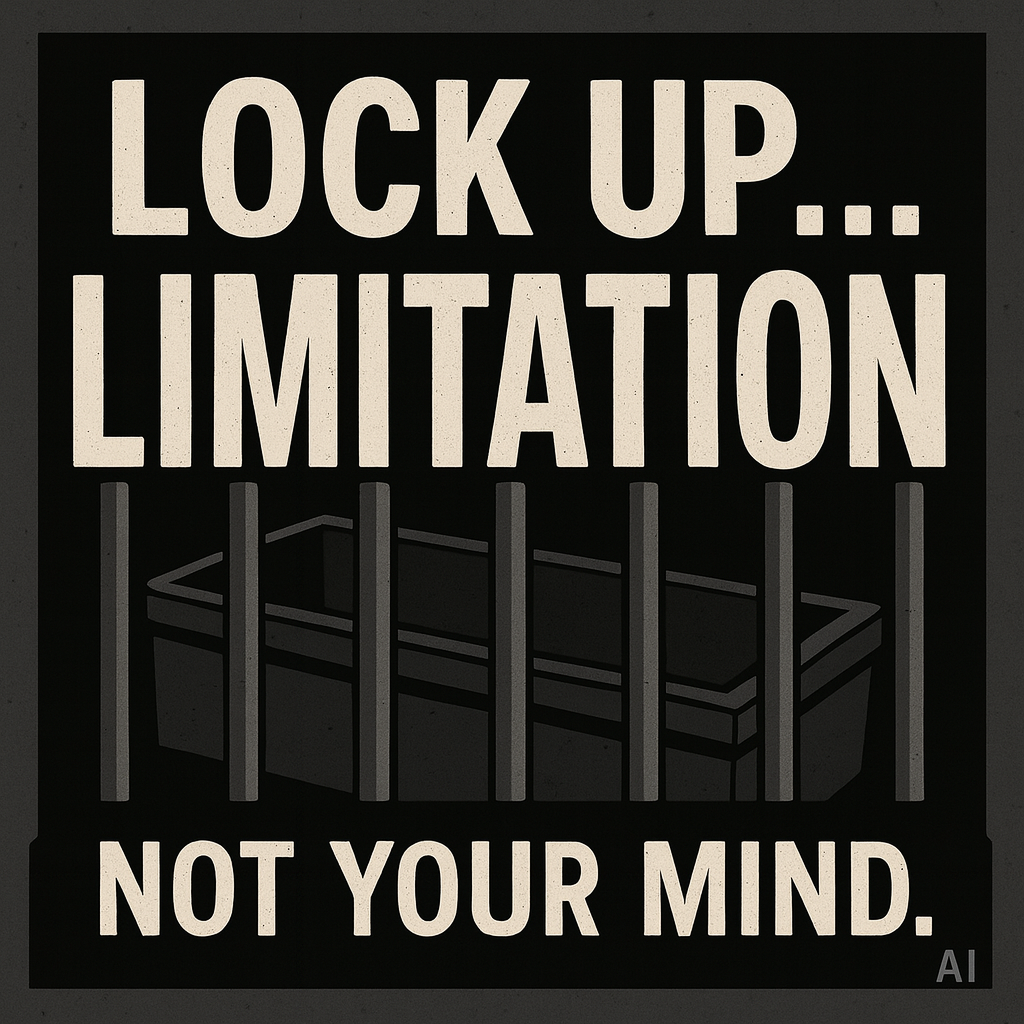 Lock Up Limitation Not Your Mind Poster – Beeeee U-N-L-I-M-I-T-E-D