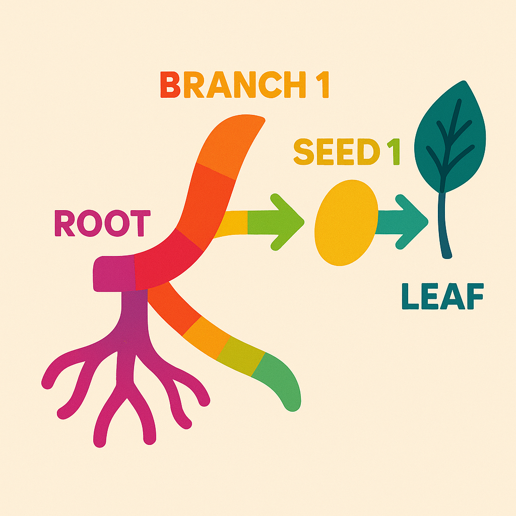 Baby Root-to-Leaf Learning Onesie | Cute STEM Nature Graphic