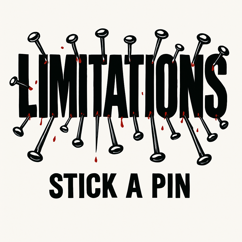 LIMITATIONS — Stick A Pin | Art Print